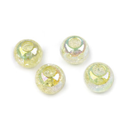 Plastic beads with ab effect ø20 mm - Lightest yellow (20 Pieces)