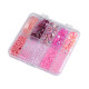 Set of seed beads and sequins in a plastic box - Mix of colours (1 Set)