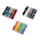 Set of seed beads and sequins in a plastic box - Mix of colours (1 Set)