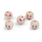Smile face wood beads ø22 mm - Natural light (300 Pieces)