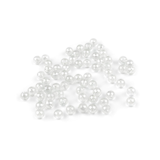 Perles arc-en-ciel en plastique, ø 6 mm - Bleu ange (10 Grammes) Perles arc-en-ciel en plastique, ø 6 mm - Bleu ange (10 Grammes)