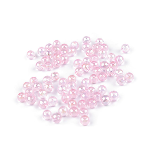 Perles arc-en-ciel en plastique, ø 6 mm - Bleu ange (10 Grammes) Perles arc-en-ciel en plastique, ø 6 mm - Bleu ange (10 Grammes)