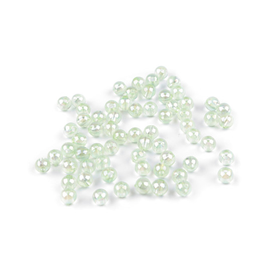 Perles arc-en-ciel en plastique, ø 6 mm - Bleu ange (10 Grammes) Perles arc-en-ciel en plastique, ø 6 mm - Bleu ange (10 Grammes)