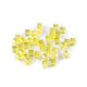 Plastic beads with ab effect 6x6 mm, cube - Violet lilac (10 Grams) Plastic beads with ab effect 6x6 mm, cube - Violet lilac (10 Grams)