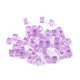 Plastic beads with ab effect 6x6 mm, cube - Violet lilac (10 Grams) Plastic beads with ab effect 6x6 mm, cube - Violet lilac (10 Grams)