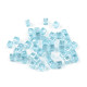Plastic beads with ab effect 6x6 mm, cube - Violet lilac (10 Grams) Plastic beads with ab effect 6x6 mm, cube - Violet lilac (10 Grams)
