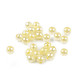 Perle in plastica, con effetto ab, dimensioni: ø 8 mm - Bianco (10 Grammi) Perle in plastica, con effetto ab, dimensioni: ø 8 mm - Bianco (10 Grammi)