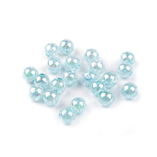 Perle in plastica, con effetto ab, dimensioni: ø 8 mm - Bianco (10 Grammi) Perle in plastica, con effetto ab, dimensioni: ø 8 mm - Bianco (10 Grammi)