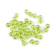 Plastic rainbow beads ø8 mm - Lightest yellow (100 Grams)