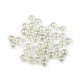 Plastic rainbow beads ø8 mm - Lightest yellow (100 Grams)