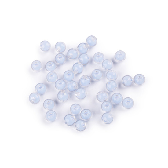 Plastic beads ø8 mm with color effect - Lightest purple (60 Grams) Plastic beads ø8 mm with color effect - Lightest purple (60 Grams)