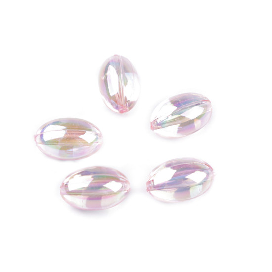 Plastic beads, olives 13x20 mm - Light violet (10 Grams) Plastic beads, olives 13x20 mm - Light violet (10 Grams)
