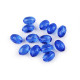 Mărgele de plastic măsline 10x15 mm - Albastru delta (10 Grame) Mărgele de plastic măsline 10x15 mm - Albastru delta (10 Grame)