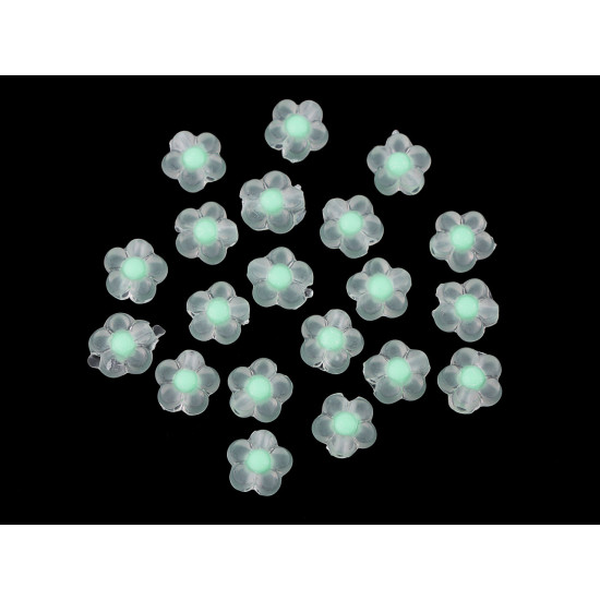 Perle in plastica opaca, motivo: fiore, dimensioni: ø 13 mm - Salmone scuro (180 Grammi) Perle in plastica opaca, motivo: fiore, dimensioni: ø 13 mm - Salmone scuro (180 Grammi)