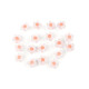 Perle in plastica opaca, motivo: fiore, dimensioni: ø 13 mm - Salmone scuro (180 Grammi) Perle in plastica opaca, motivo: fiore, dimensioni: ø 13 mm - Salmone scuro (180 Grammi)