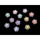 Perle in plastica opaca, motivo: fiore, dimensioni: ø 13 mm - Salmone scuro (180 Grammi) Perle in plastica opaca, motivo: fiore, dimensioni: ø 13 mm - Salmone scuro (180 Grammi)