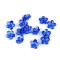 Boutons/perles fleurs en plastique, ø 12 mm - Bleu roi (30 Grammes)
