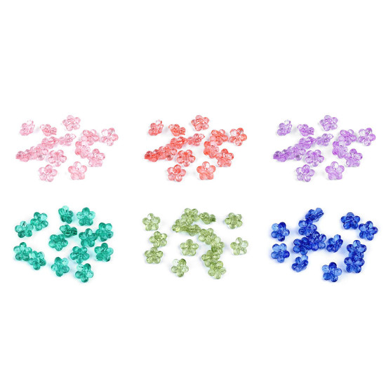 Műanyag gomb / virág gyöngyök ø12 mm - Királykék (30 Grammok) Műanyag gomb / virág gyöngyök ø12 mm - Királykék (30 Grammok)