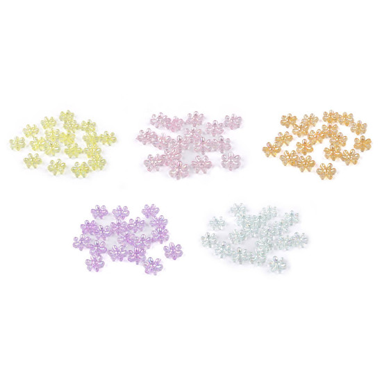 Koraliki plastikowe kwiaty ø17 mm z efektem ab - Miętowy (180 Gramy) Koraliki plastikowe kwiaty ø17 mm z efektem ab - Miętowy (180 Gramy)