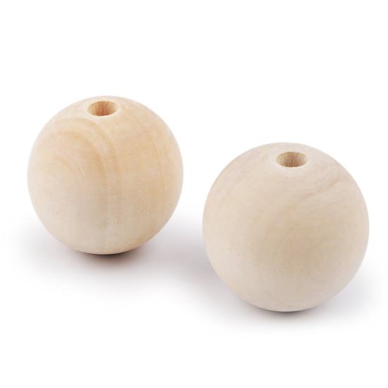 Große unlackierte holzperlen ø 50 mm - Natürlich hell (20 Stücke) Große unlackierte holzperlen ø 50 mm - Natürlich hell (20 Stücke)
