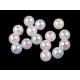 Perle in plastica, con effetto ab, dimensioni: ø 13 mm - Trasparente (15 Pezzi) Perle in plastica, con effetto ab, dimensioni: ø 13 mm - Trasparente (15 Pezzi)