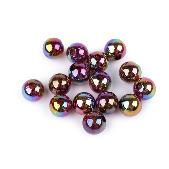 Perle in plastica, con effetto ab, dimensioni: ø 13 mm - Trasparente (15 Pezzi) Perle in plastica, con effetto ab, dimensioni: ø 13 mm - Trasparente (15 Pezzi)