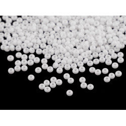 Rokail - koraliki szklane 8/0 - 3 mm - White (20 Gramy)