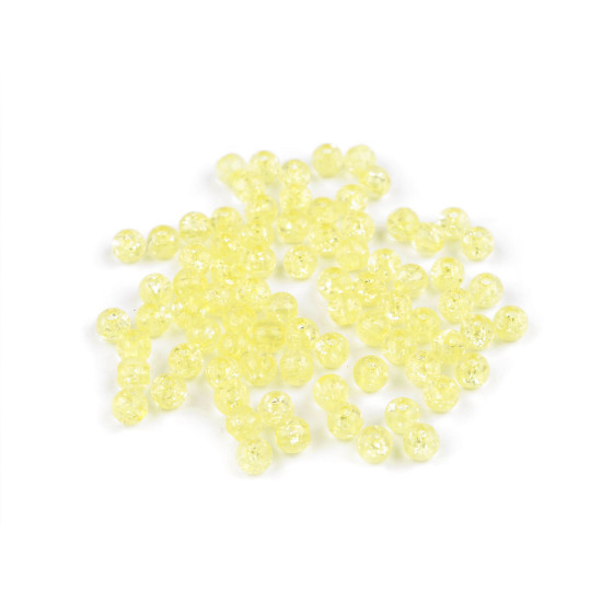Cracked plastic beads ø6 mm - Violet lilac (30 Grams) Cracked plastic beads ø6 mm - Violet lilac (30 Grams)