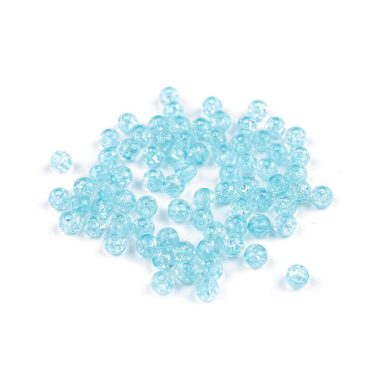 Cracked plastic beads ø6 mm - Violet lilac (30 Grams) Cracked plastic beads ø6 mm - Violet lilac (30 Grams)