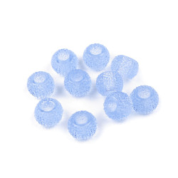 Abalorios de plástico 8x12 mm - Azul claro (10 Piezas)