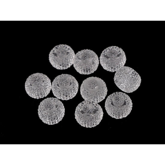 Abalorios de plástico 8x12 mm - Transparente (10 Piezas) Abalorios de plástico 8x12 mm - Transparente (10 Piezas)