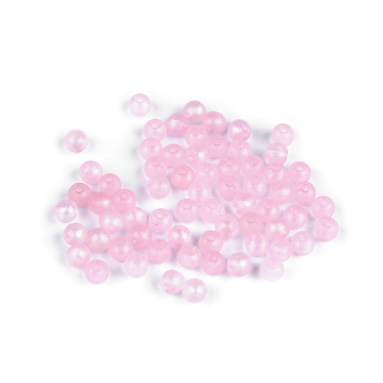 Cuentas de plástico con efecto ab escarchado ø6 mm - Rosa claro (360 Gramos) Cuentas de plástico con efecto ab escarchado ø6 mm - Rosa claro (360 Gramos)