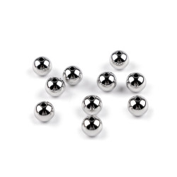 Gyöngyök rozsdamentes acélból ø8 mm - Platina (10 Darabok)