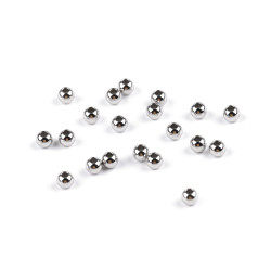 Gyöngyök rozsdamentes acélból ø4 mm - Platina (100 Darabok)