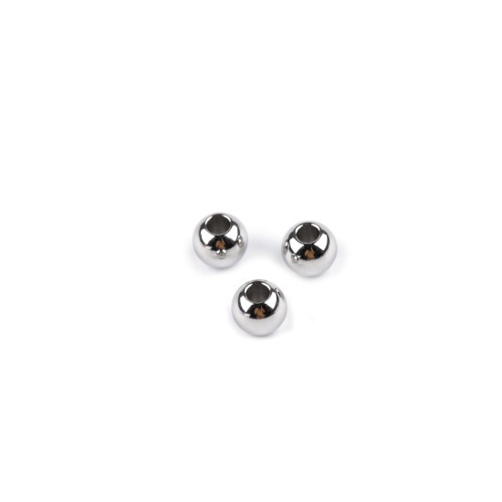 Gyöngyök rozsdamentes acélból ø4 mm - Platina (20 Darabok) Gyöngyök rozsdamentes acélból ø4 mm - Platina (20 Darabok)