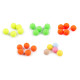 Matte plastic beads, rubberized surface ø16 mm - Mix of colours (100 Pieces) Matte plastic beads, rubberized surface ø16 mm - Mix of colours (100 Pieces)