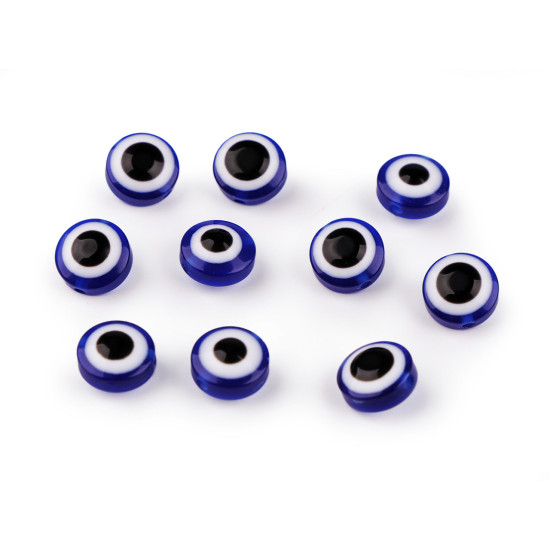 Plastic beads eye of allah ø12 mm - Mix (10 Pieces) Plastic beads eye of allah ø12 mm - Mix (10 Pieces)