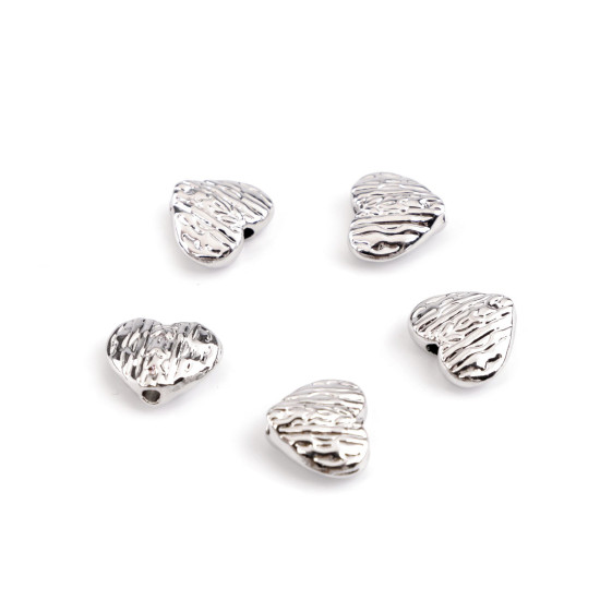 Koraliki metalowe 10x12 mm serce - Złoty jasny (5 Sztuki) Koraliki metalowe 10x12 mm serce - Złoty jasny (5 Sztuki)