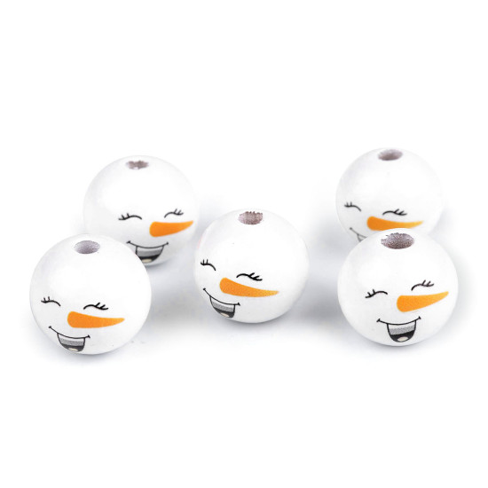 Koraliki drewniane buźka ø20 mm bałwanek - Naturalny jasny (200 Sztuki) Koraliki drewniane buźka ø20 mm bałwanek - Naturalny jasny (200 Sztuki)