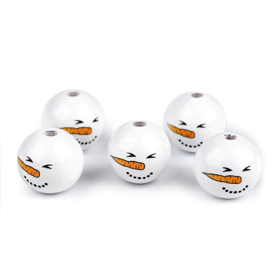Koraliki drewniane buźka ø20 mm bałwanek - Naturalny jasny (200 Sztuki) Koraliki drewniane buźka ø20 mm bałwanek - Naturalny jasny (200 Sztuki)