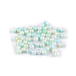 Koraliki plastikowe efekt mermaid ø6 mm - Miętowy (160 Gramy)