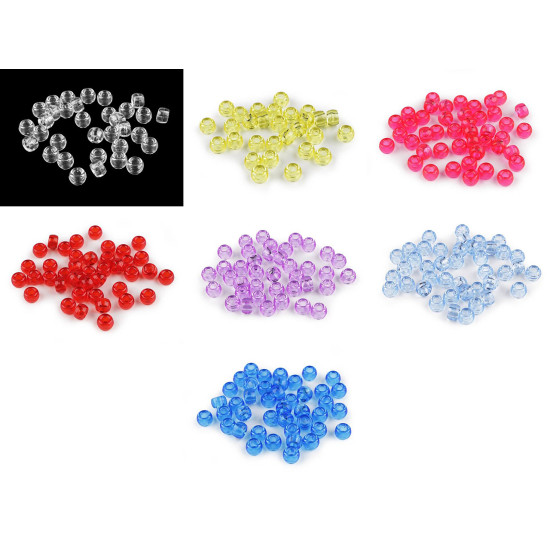 Abalorios de plástico 9x6 mm - Azul rey (20 Gramos) Abalorios de plástico 9x6 mm - Azul rey (20 Gramos)