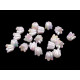 Koraliki plastikowe z efektem ab dzwoneczek 12x14 mm - Biały perłowy (200 Sztuki) Koraliki plastikowe z efektem ab dzwoneczek 12x14 mm - Biały perłowy (200 Sztuki)