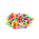 Koraliki plastikowe duży otwór do przewlekania 7x7 mm żłobione wałeczki - Mix (10 Gramy) Koraliki plastikowe duży otwór do przewlekania 7x7 mm żłobione wałeczki - Mix (10 Gramy)