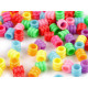 Koraliki plastikowe duży otwór do przewlekania 7x7 mm żłobione wałeczki - Mix (10 Gramy) Koraliki plastikowe duży otwór do przewlekania 7x7 mm żłobione wałeczki - Mix (10 Gramy)
