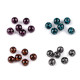 Plastic beads, leopard pattern ø16 mm - Violet (6 Pieces) Plastic beads, leopard pattern ø16 mm - Violet (6 Pieces)