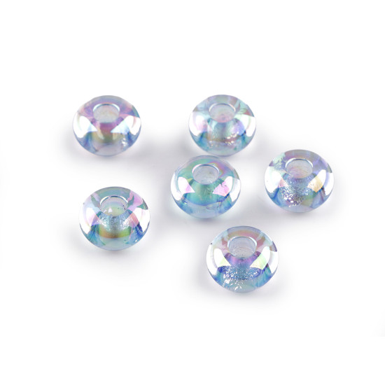 Perles breloques en plastique, ø 13 mm, avec effet ab - Blanc jaune (30 Pièces) Perles breloques en plastique, ø 13 mm, avec effet ab - Blanc jaune (30 Pièces)