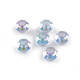 Perles breloques en plastique, ø 13 mm, avec effet ab - Blanc jaune (30 Pièces) Perles breloques en plastique, ø 13 mm, avec effet ab - Blanc jaune (30 Pièces)