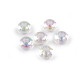 Perles breloques en plastique, ø 13 mm, avec effet ab - Blanc jaune (30 Pièces) Perles breloques en plastique, ø 13 mm, avec effet ab - Blanc jaune (30 Pièces)