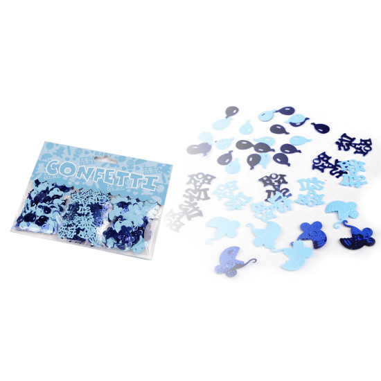 Ensemble de confettis - bébé garçon, bébé fille - Bleu (1 Sachet) Ensemble de confettis - bébé garçon, bébé fille - Bleu (1 Sachet)